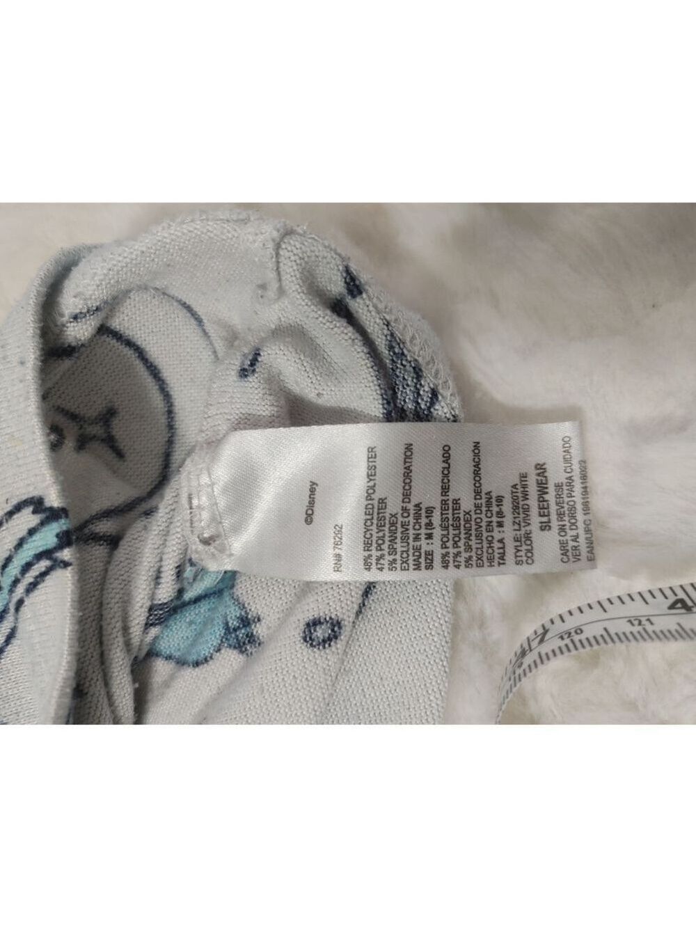 Women's Disney Lilo & Stitch Pajama Set XL White Gray - Picture 9 of 13